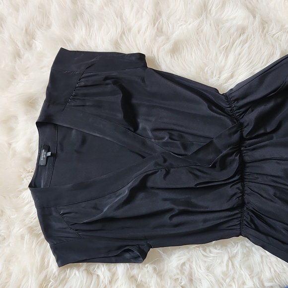 Aritzia Babaton EUC XS 100% real silk black romper - Picture 4 of 16